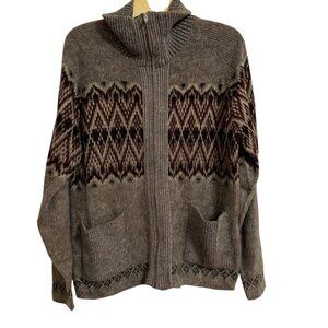 London Fog Cardigan SZ Medium Countryside Fall Winter Timeless Classic